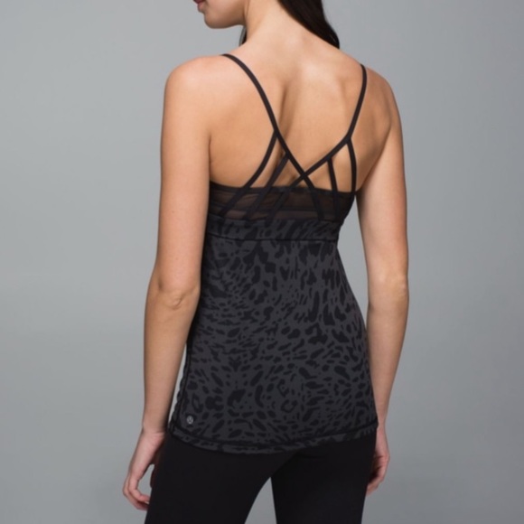 Lululemon Just Breathe Animal Print Strappy Tank, Size 4 - Picture 3 of 15